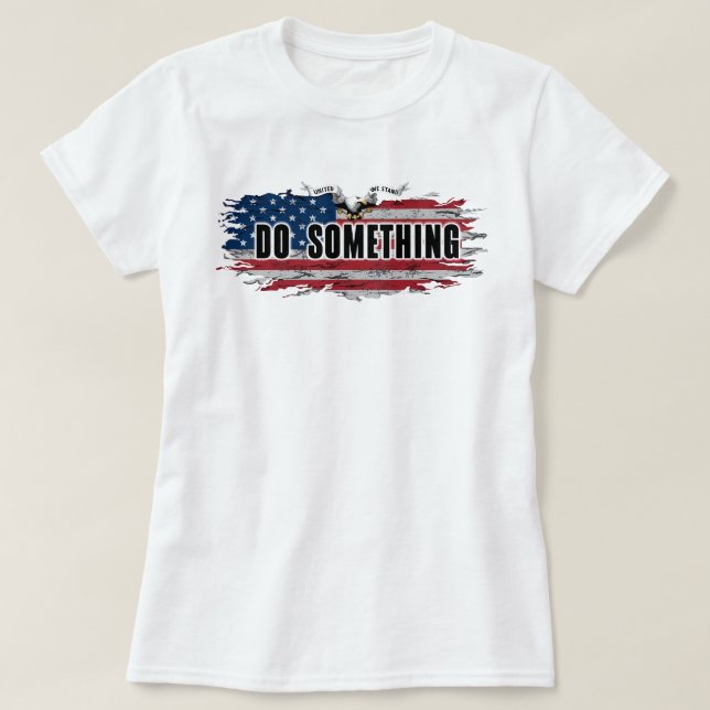 MICHELLE OBAMA "FAIS QUELQUE CHOSE" T-SHIRT FEMME (Design devant)