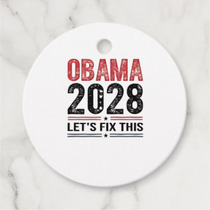 Michelle Obama for President Obama 2028 Favour Tags