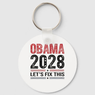 Michelle Obama for President Obama 2028 Keychain