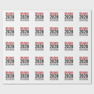 Michelle Obama for President Obama 2028 Wrapping Paper