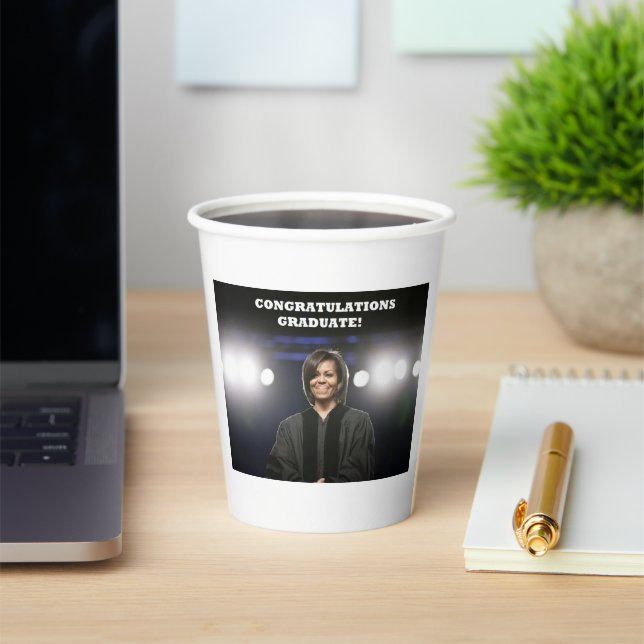 Michelle Obama-Graduation Paper Cup -1 (Insitu)