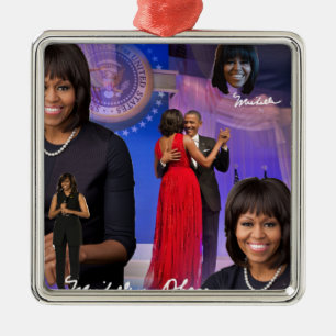 Michelle Obama Metal Ornament