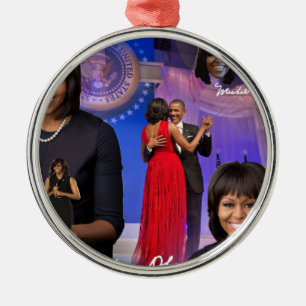 Michelle Obama Metal Ornament