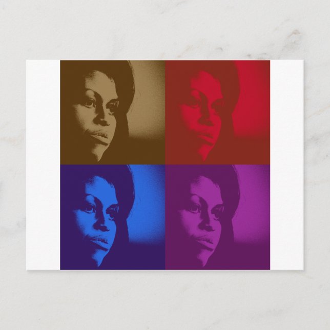 michelle Obama Postcard (Front)