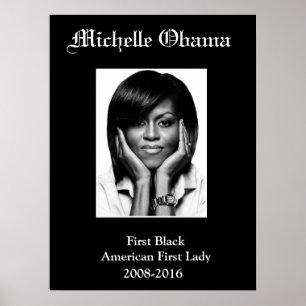 MICHELLE OBAMA PREMIÈRE affiche NOIRE DE LA PREMIÈ