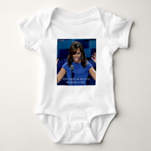 Michelle Obama "We Go High" Collectable Baby Bodysuit