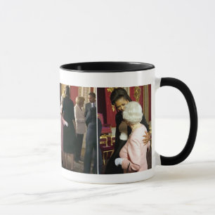 MICHELLE OBAMA WITH QUEEN ELIZABETH II MUG