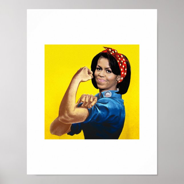 MICHELLE THE RIVETER.png Poster (Front)