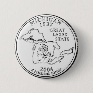Michigan 2 Inch Round Button