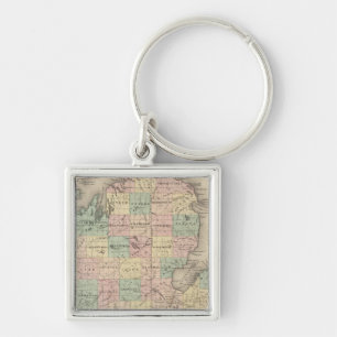Michigan 3 keychain