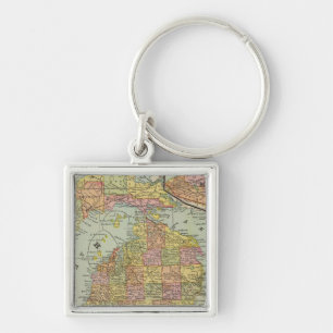 Michigan 3 keychain