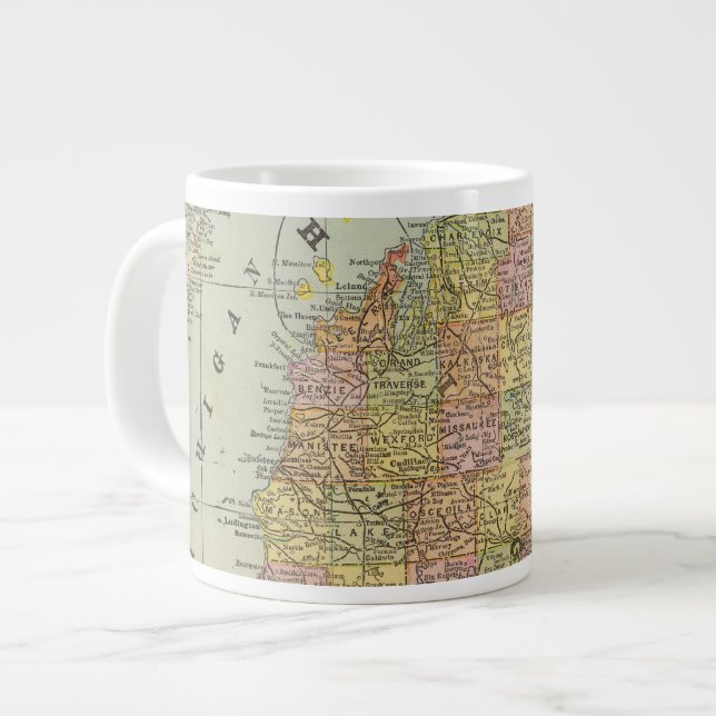 Michigan 3 large coffee mug (Front Left)