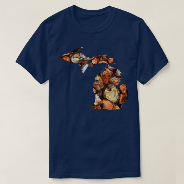 Michigan Agates Lake Superior T-Shirt (Design Front)