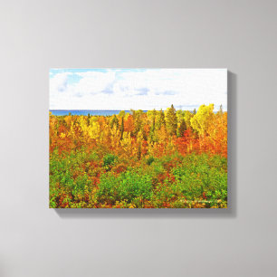 MICHIGAN AGLOW IN AUTUMN CANVAS PRINT