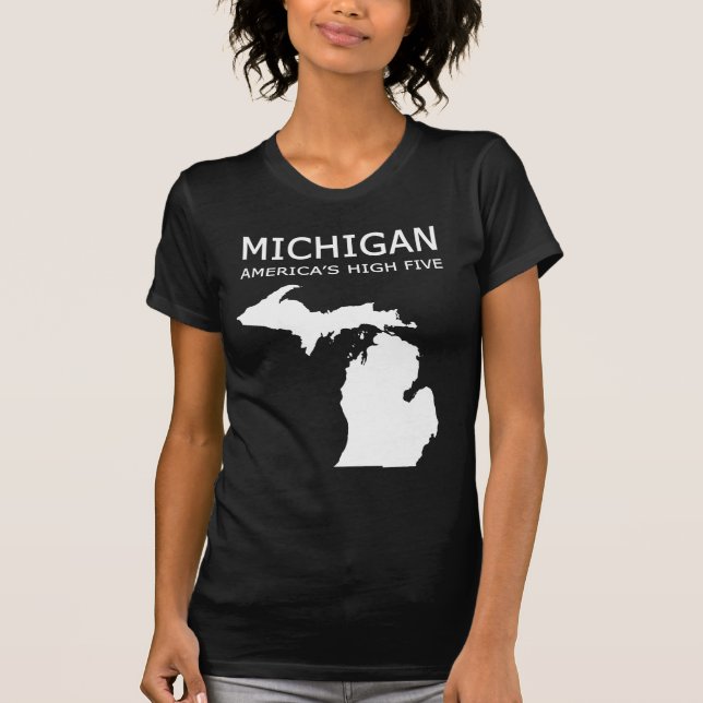 Michigan. America's High Five T-Shirt (Front)