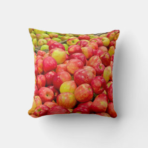 Michigan Apples Throw Pillow