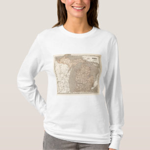 Michigan Atlas Map T-Shirt