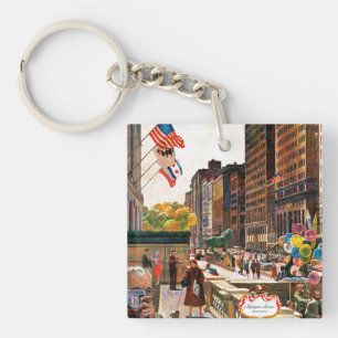 Michigan Avenue, Chicago by John Falter Keychain