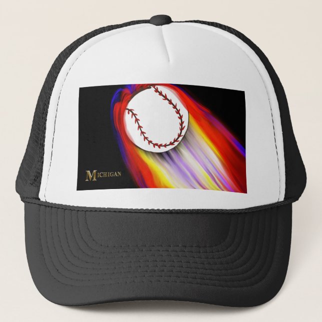 MICHIGAN BASEBALL TRUCKER HAT (Front)