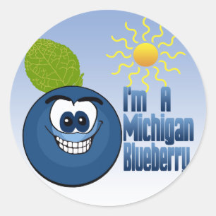 Michigan Blueberry Classic Round Sticker