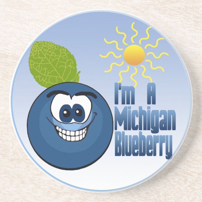 Michigan Blueberry Coaster (Front)