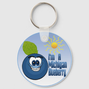 Michigan Blueberry Keychain