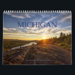 MICHIGAN Calendar<br><div class="desc">This 12-month calendar features beautiful images from the Great Lakes State. Makes a great gift for family,  friends,  coworkers or even yourself!</div>