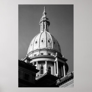 Michigan Capitol Building  Poster