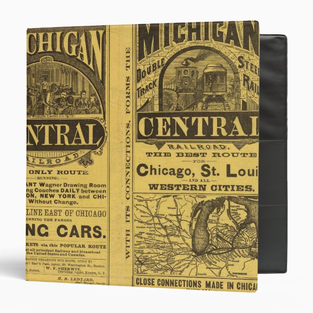 Michigan Central Railroad Binder (Front/Inside)