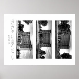 Michigan Central Train Station Poster