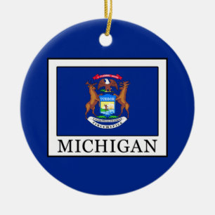 Michigan Ceramic Ornament