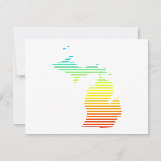 michigan chill fade invitation (Front)