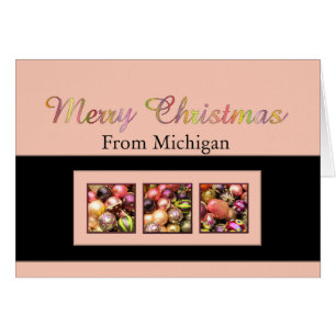 Michigan    Christmas Card, state specific
