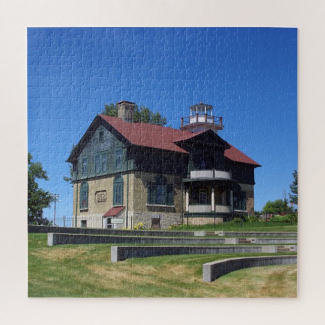 Michigan City Lighthouse Jigsaw Puzzle (Vertical)
