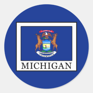 Michigan Classic Round Sticker