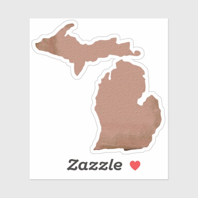 Michigan Copper Silhouette State (Sheet)