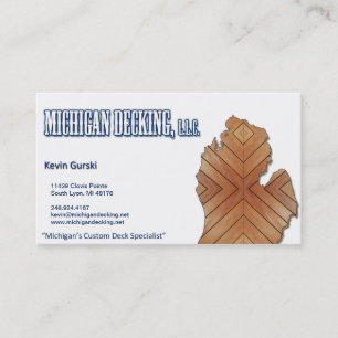 Michigan Decking Business Card