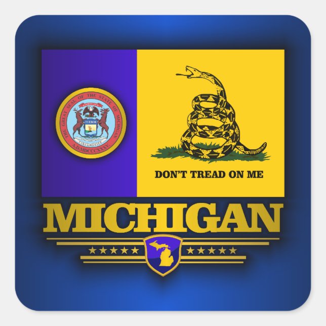 Michigan (DTOM) Square Sticker (Front)