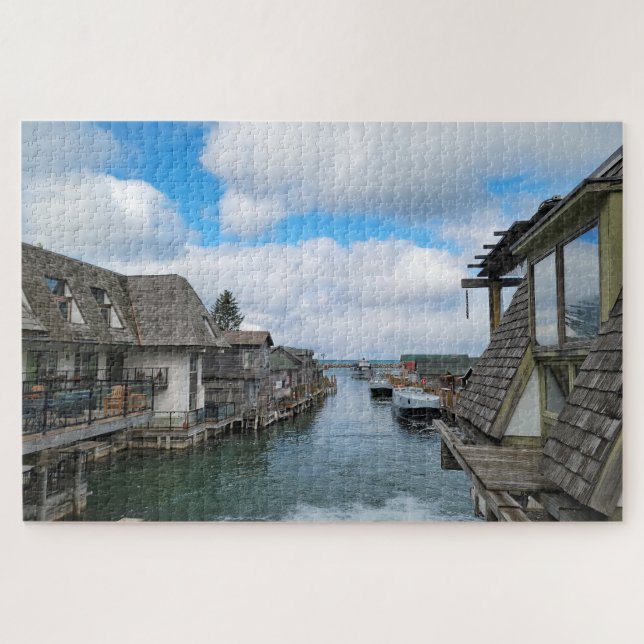 Michigan Fish Town in Leland Jigsaw Puzzle (Horizontal)