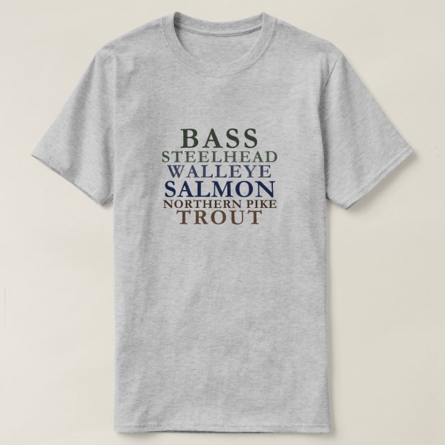 Michigan Fishing T-Shirt (Design Front)