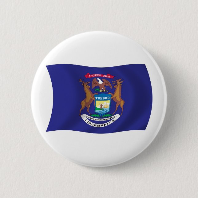 Michigan Flag Button (Front)