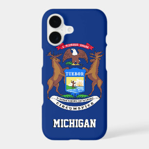 Michigan Flag coque, Michigan fashion /sports USA