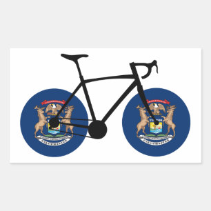  Michigan Flag Cycling Sticker