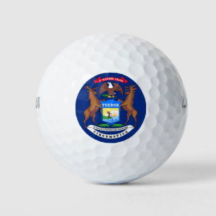 MICHIGAN FLAG GOLF BALLS