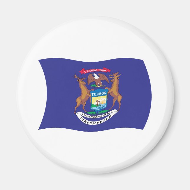 Michigan Flag Magnet (Front)