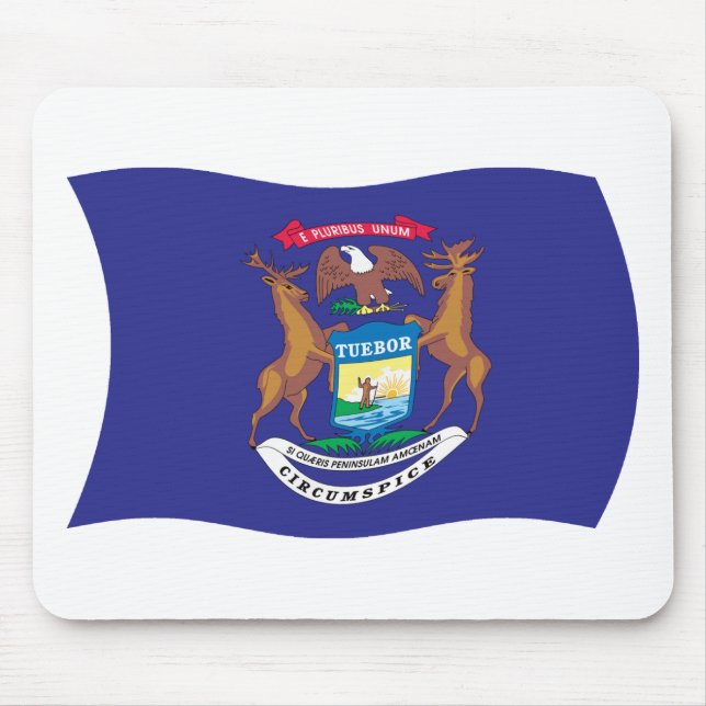 Michigan Flag Mousepad (Front)