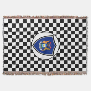 Michigan flag throw blanket