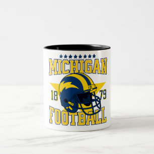 Michigan Football Helmet Vintage College Mug