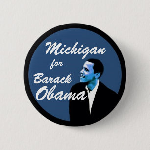 Michigan for Barack Obama 2 Inch Round Button