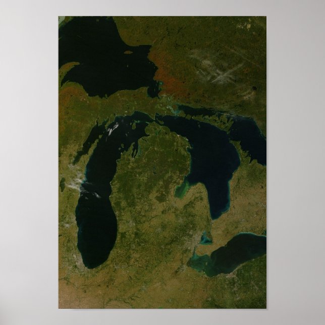 Michigan from Space Poster (Front)